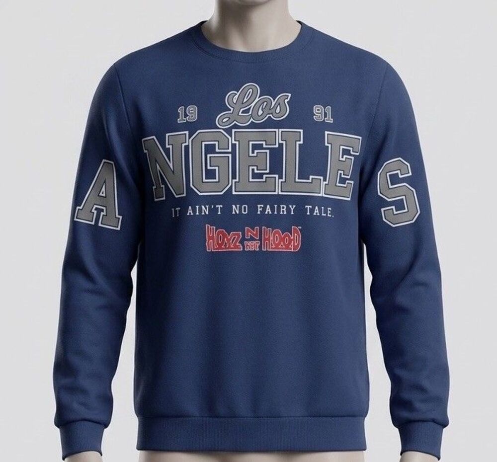 NWT Boyz N The Hood Graphic Sweatshirt Men's Large Hybrid Apparel Navy Pullover